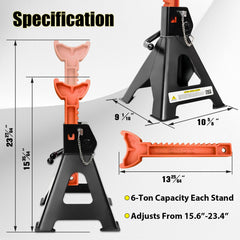 YATOINTO close-up of serrated ratchet bar demonstrating secure height locking