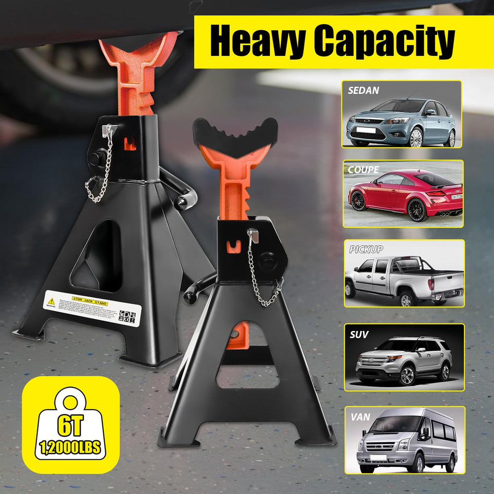 YATOINTO next-to-tire scale comparison illustrating compact footprint and strength