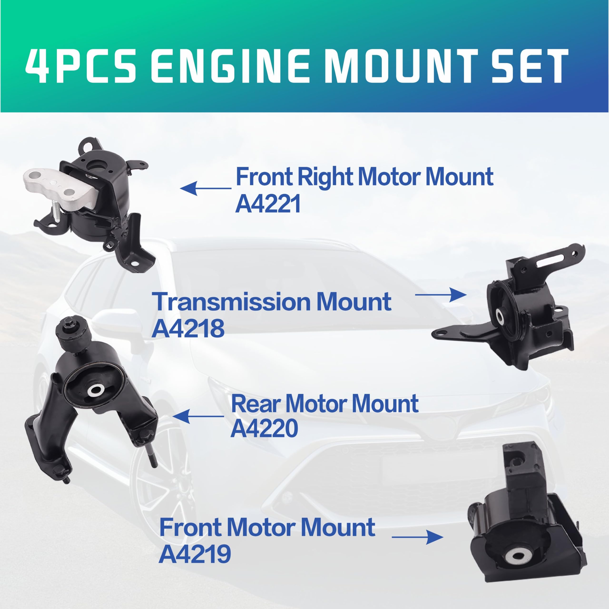 YBDDZH installed on engine-transmission showing direct-fit alignment benefit