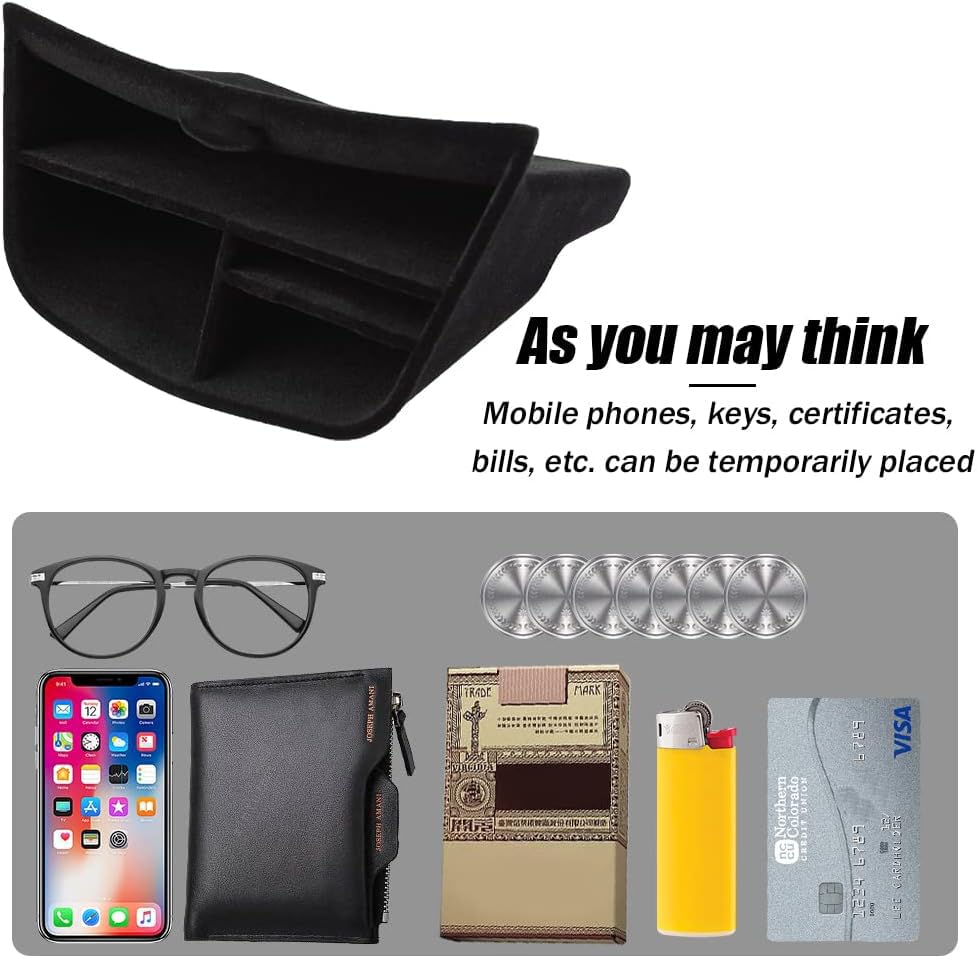 yboueo size comparison beside a smartphone to show tray capacity