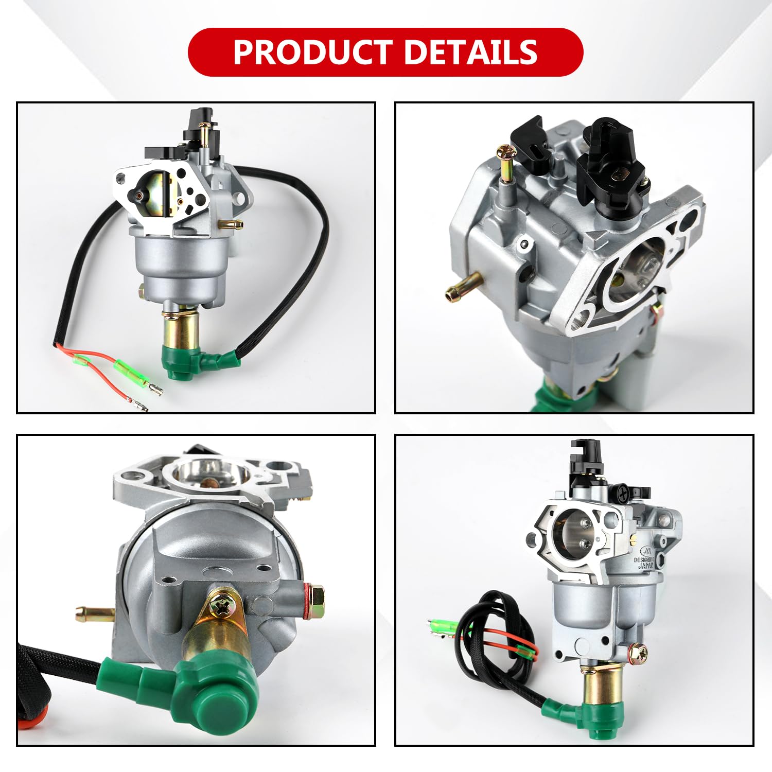 YDO carburetor mounted on a generator demonstrating direct-fit replacement benefit