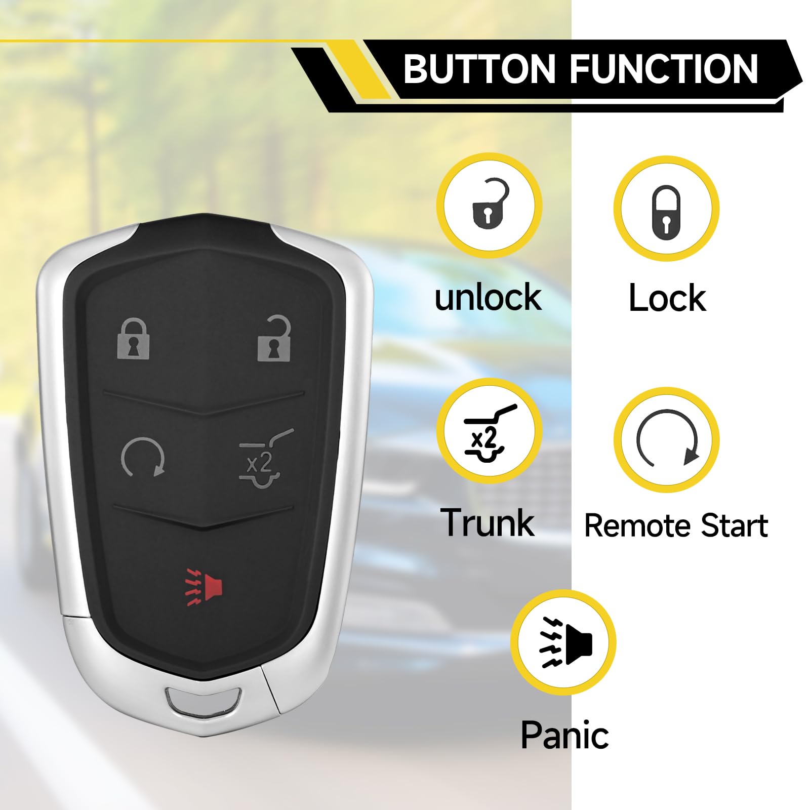 YDTHTLAH button detail zoom showing tactile buttons for reliable operation
