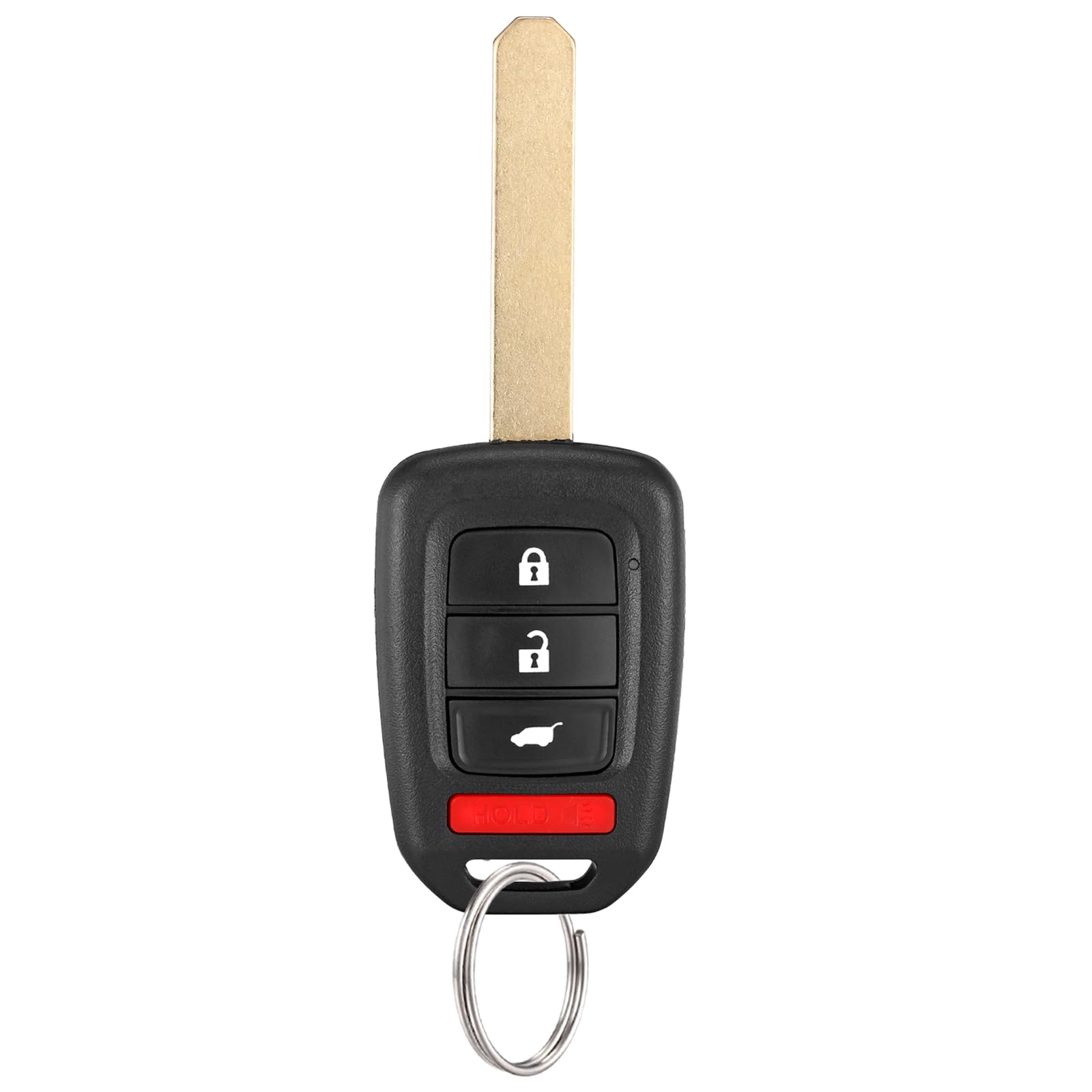YDTHTLAH front view key fob showing shape and buttons, clear replacement fit