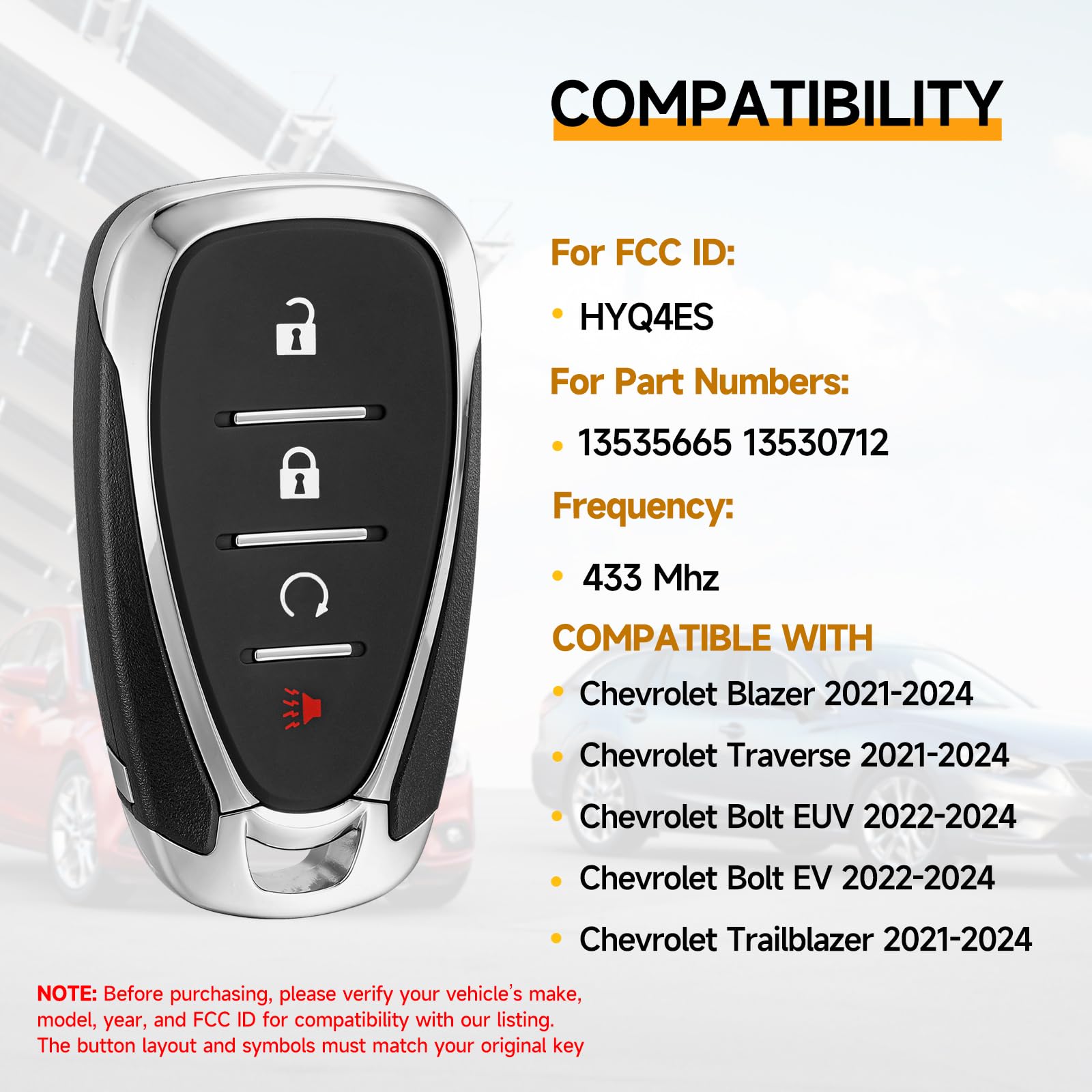 YDTHTLAH back label close-up displaying FCC ID and part numbers for verification