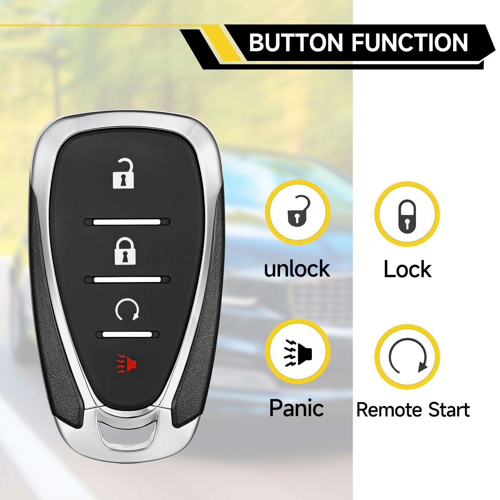 YDTHTLAH key fob in hand demonstrating compact size and easy handling