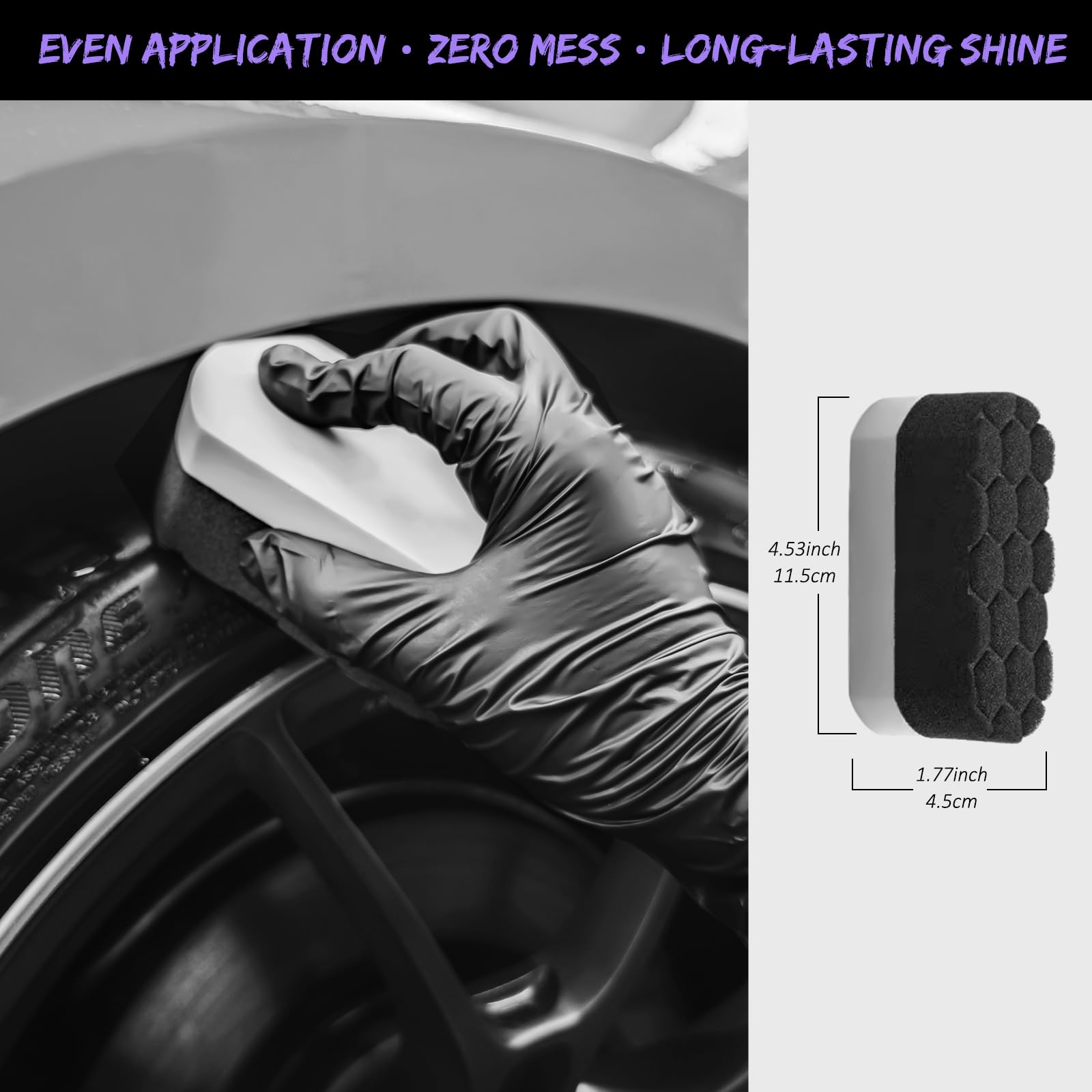 YeewayVeh brushes in use on wheel demonstrating efficient grime removal
