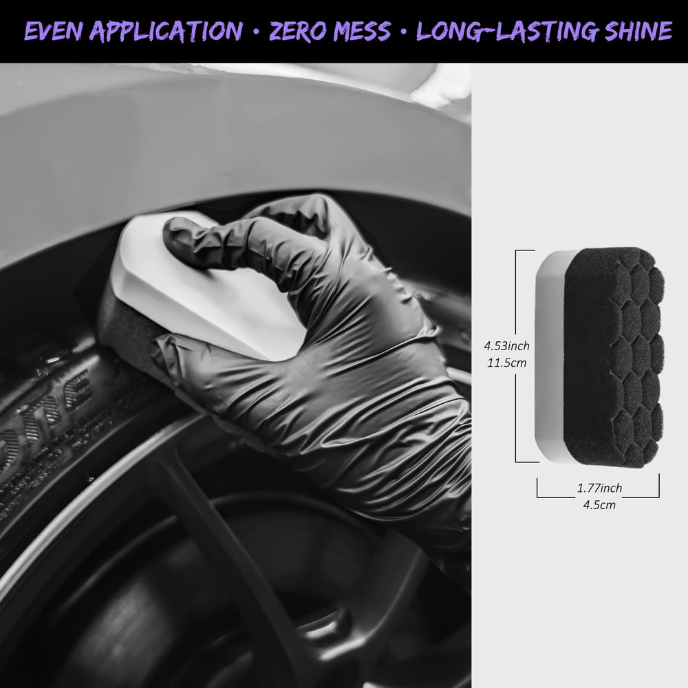 YeewayVeh brushes in use on wheel demonstrating efficient grime removal