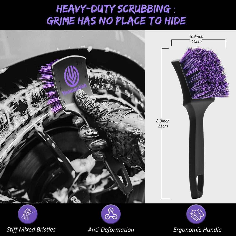 YeewayVeh pointed detail brush and hex applicator for precise finish application