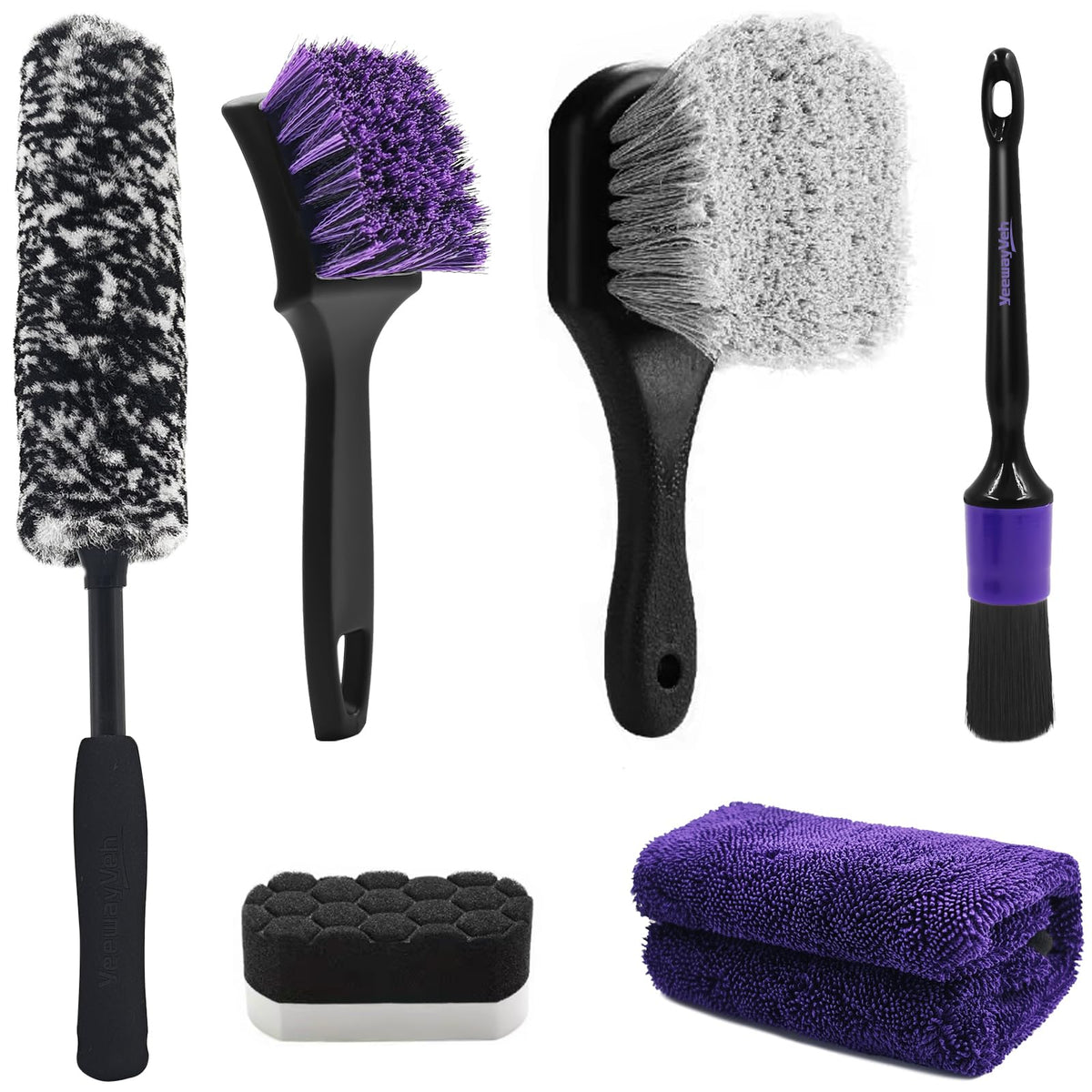 YeewayVeh front packaging showing full purple wheel kit and easy storage benefit