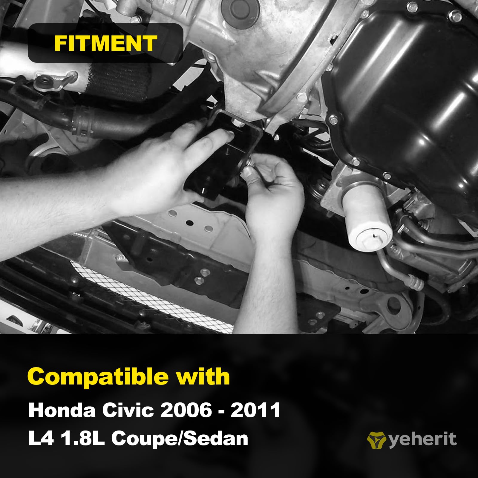 YEHERIT close-up of rubber bonded to metal showing durability and vibration control