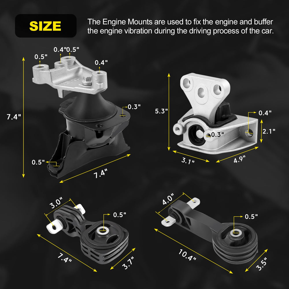 YEHERIT mounts with car in driveway illustrating restored comfort and quieter driving