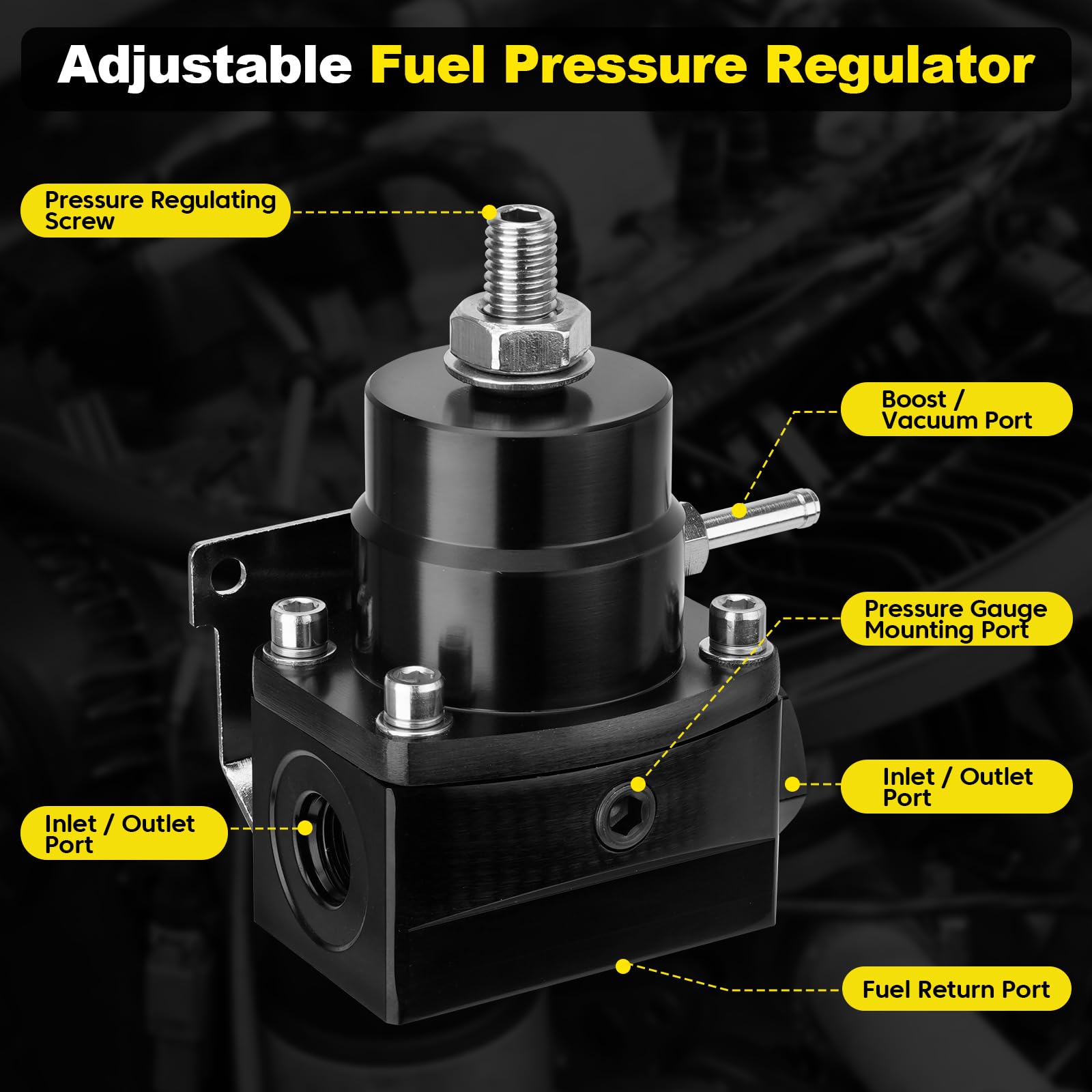 YEHERIT close-up of pressure adjuster knob for easy and precise tuning