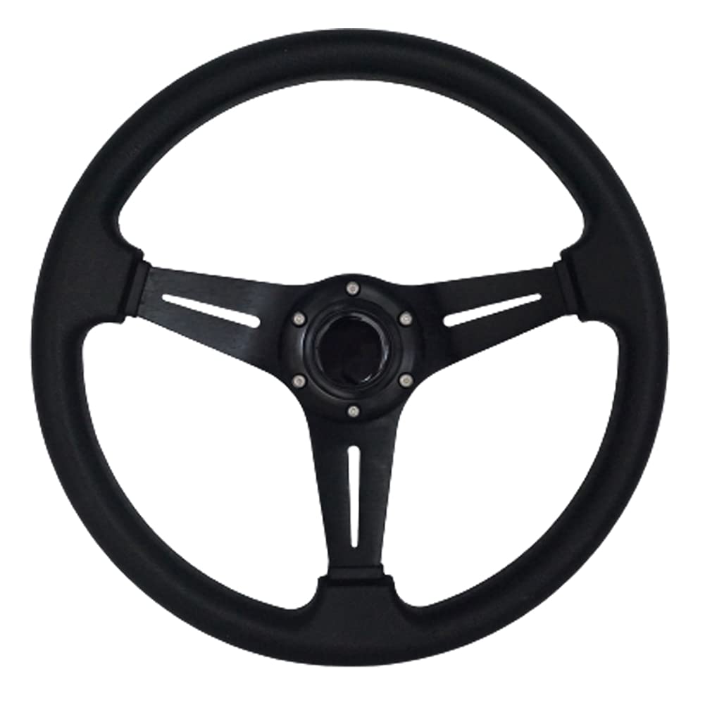 YEHICY front view of steering wheel showing sporty design and control benefit
