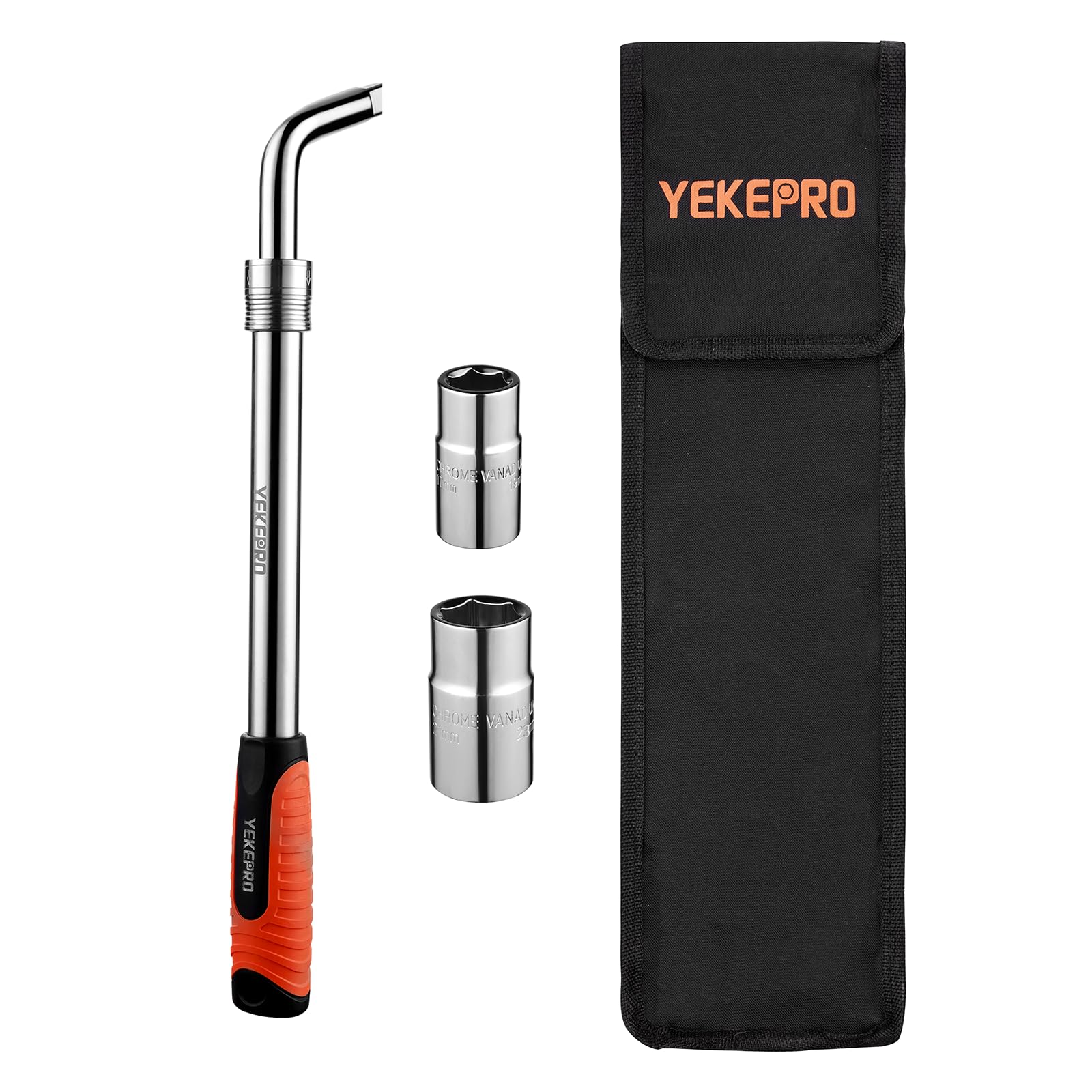 YEKEPRO front view of wrench and pouch showing complete kit and readiness
