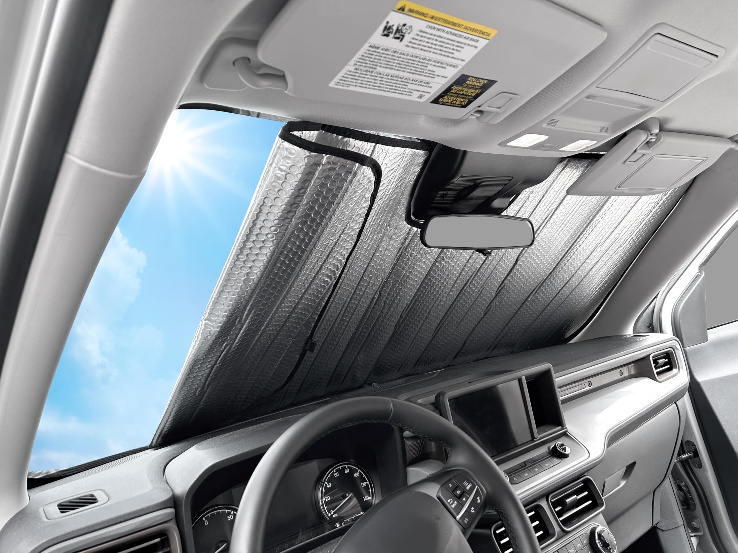 YelloPro Auto protecting leather seat and steering wheel from sun damage