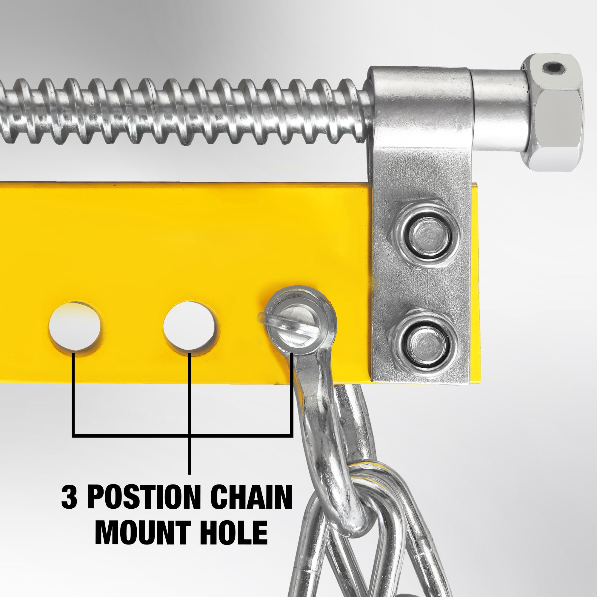 YELLOW JACKET four 14-inch chains with L-brackets for versatile engine attachment