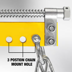 YELLOW JACKET four 14-inch chains with L-brackets for versatile engine attachment