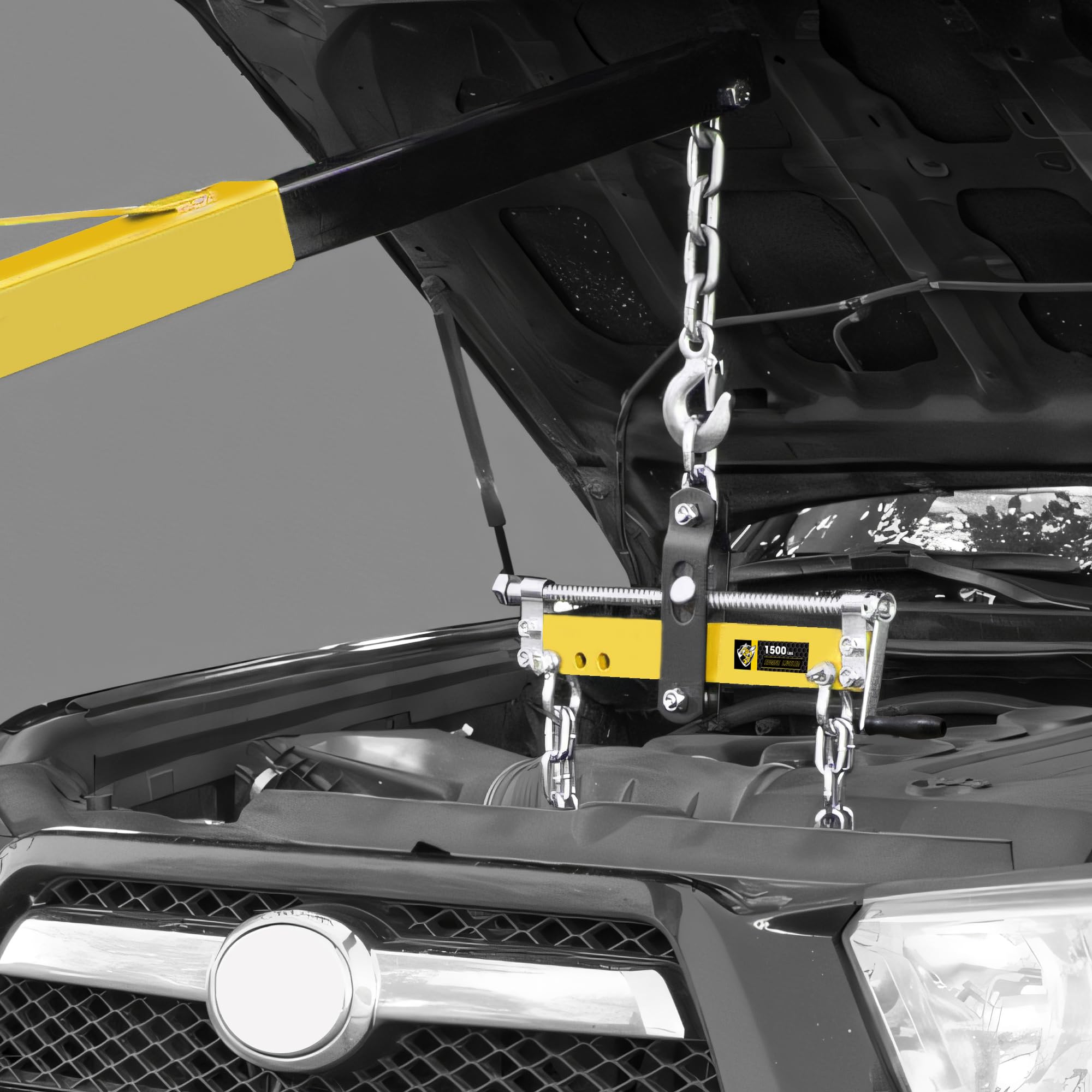 YELLOW JACKET powder-coated steel surface emphasizing corrosion resistance