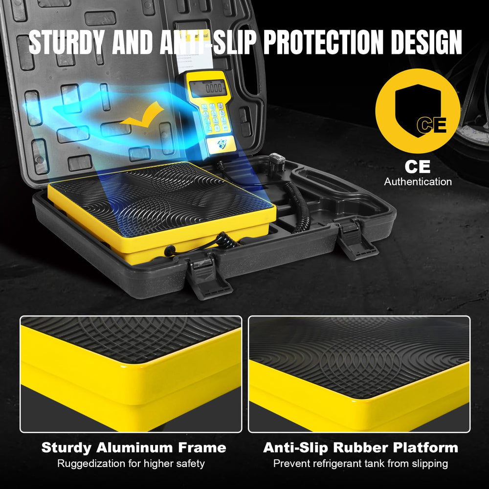 YELLOW JACKET scale packed in waterproof hard case for secure transport