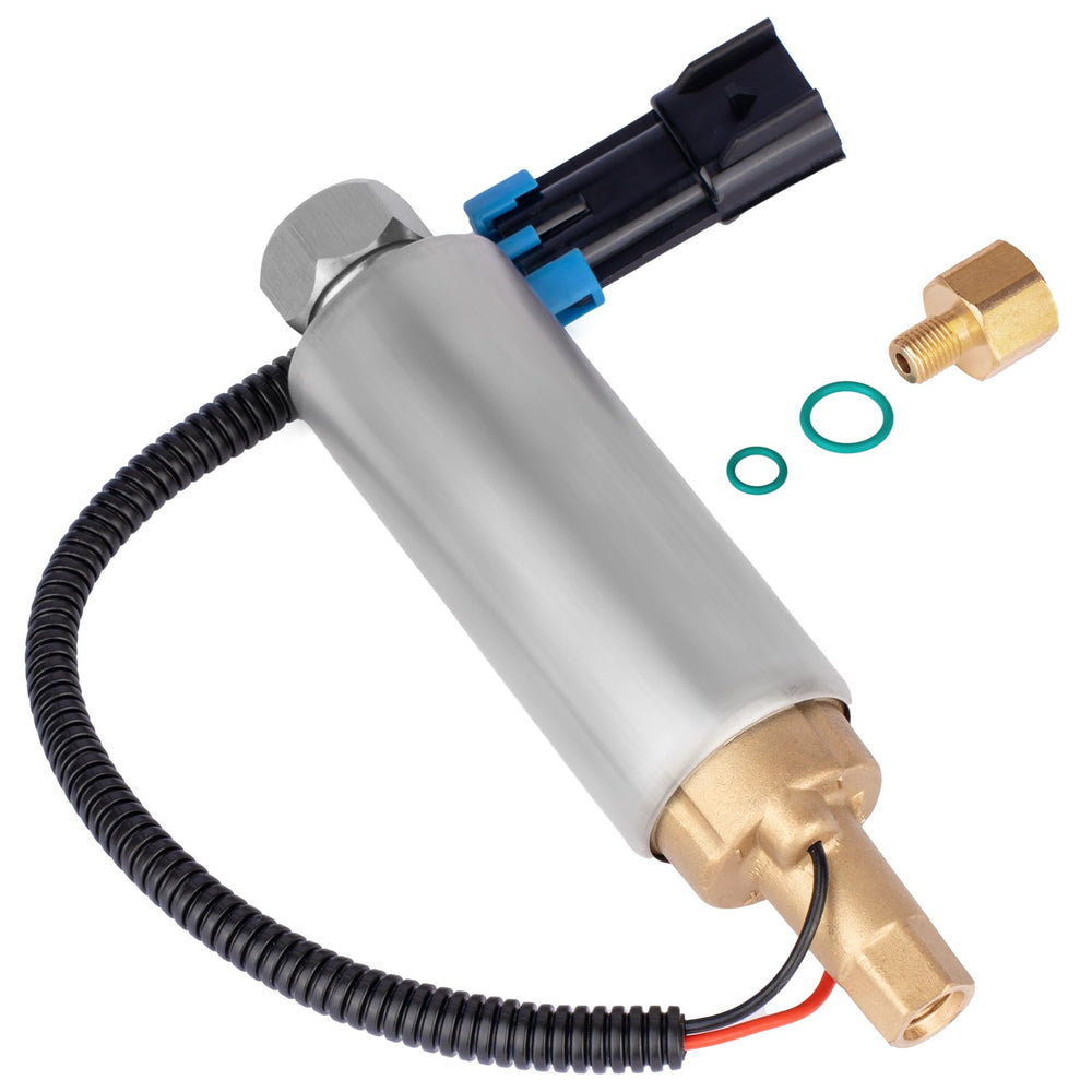 Yeoflagtrade fuel pump front view showing compact marine design and reliable fit