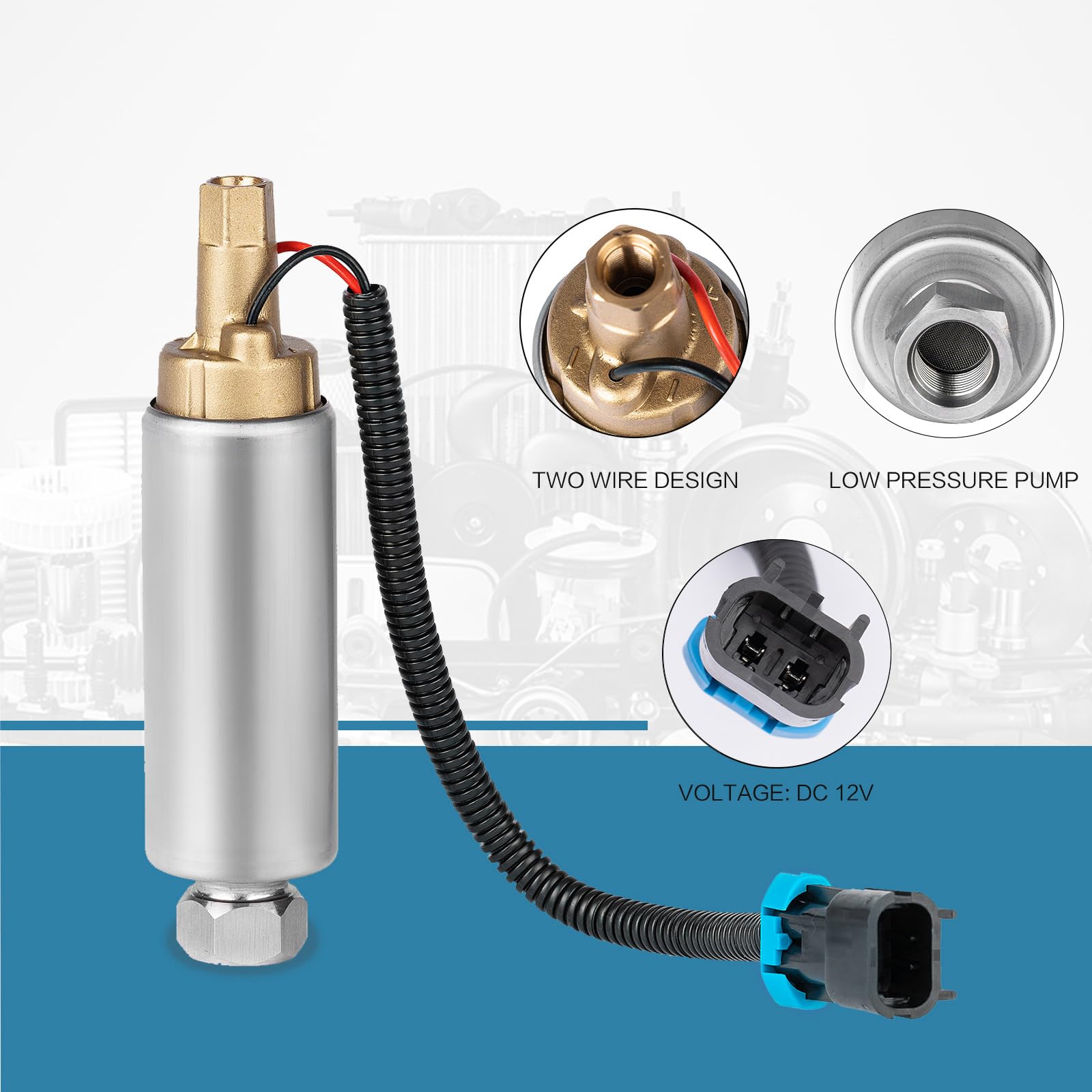 Yeoflagtrade fuel pump side mounting detail illustrating solid bracket and bolt points