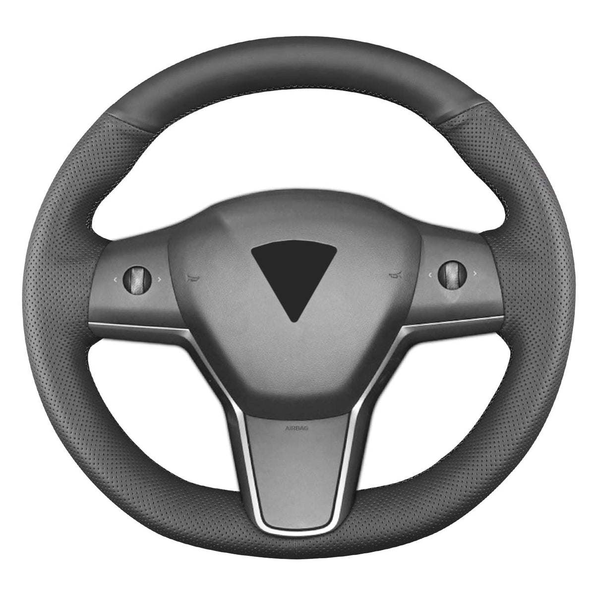 Yeolpise front packaging showing steering wheel cover and kit, enhances Tesla interior