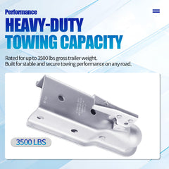 YEOPGYEON mounted on 3-inch trailer tongue showing proper fit benefit