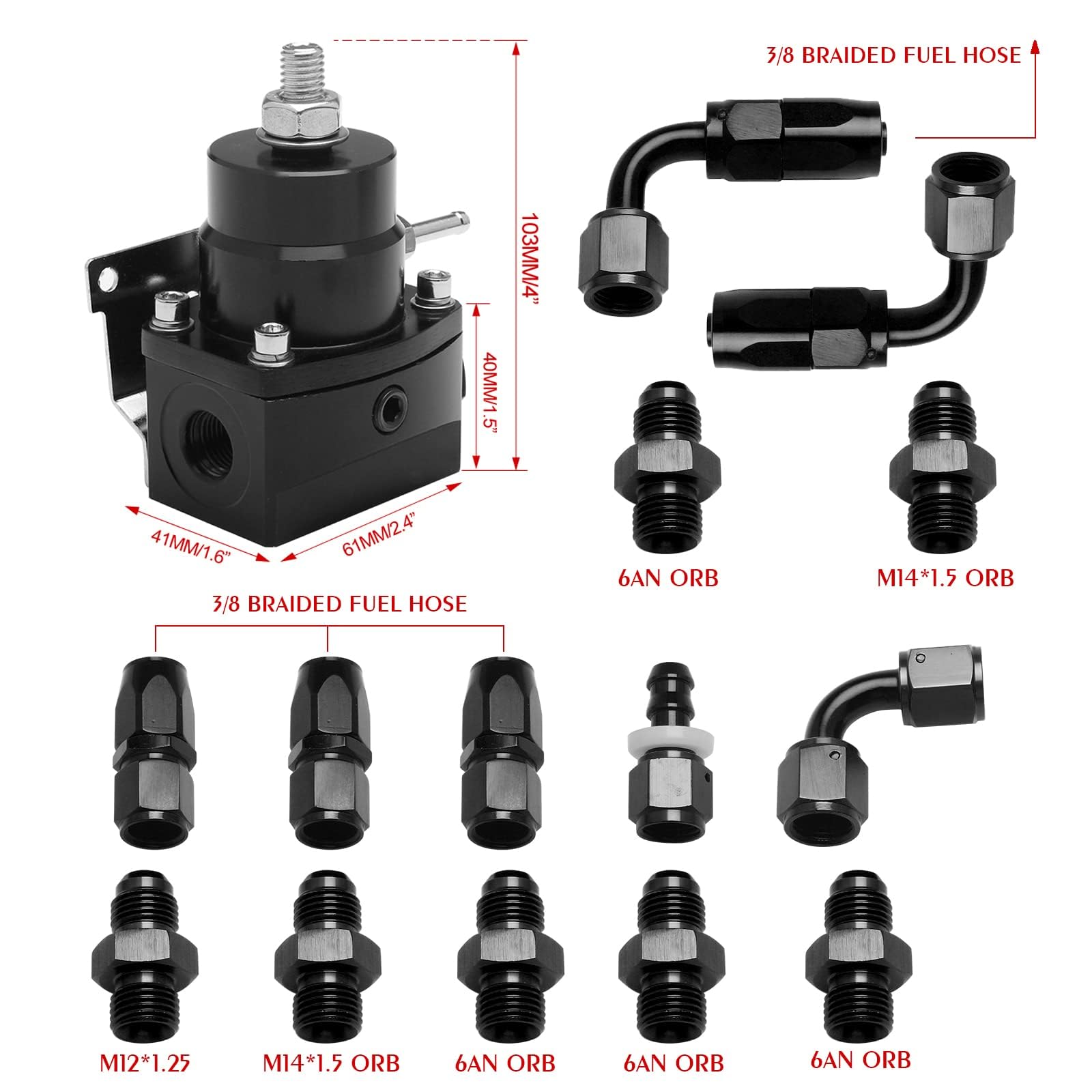 YESHMA regulator mounted on fuel rail demonstrating in-vehicle compatibility