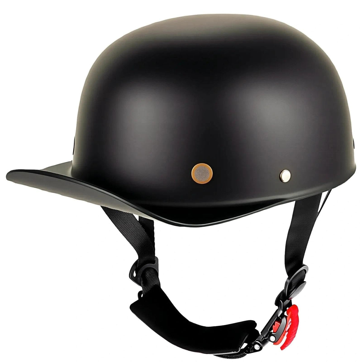 Yesmotor front view helmet showing retro cap style and clean lines for stylish rides