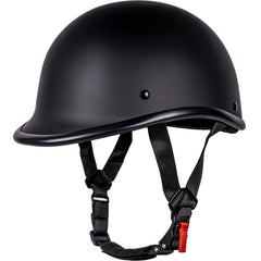 Yesmotor side profile on head demonstrating low-profile fit and vintage styling benefit