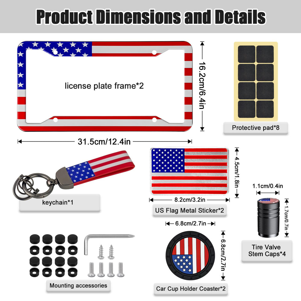 YEVEDUO metal flag emblem and keychain close-up showing matched accents