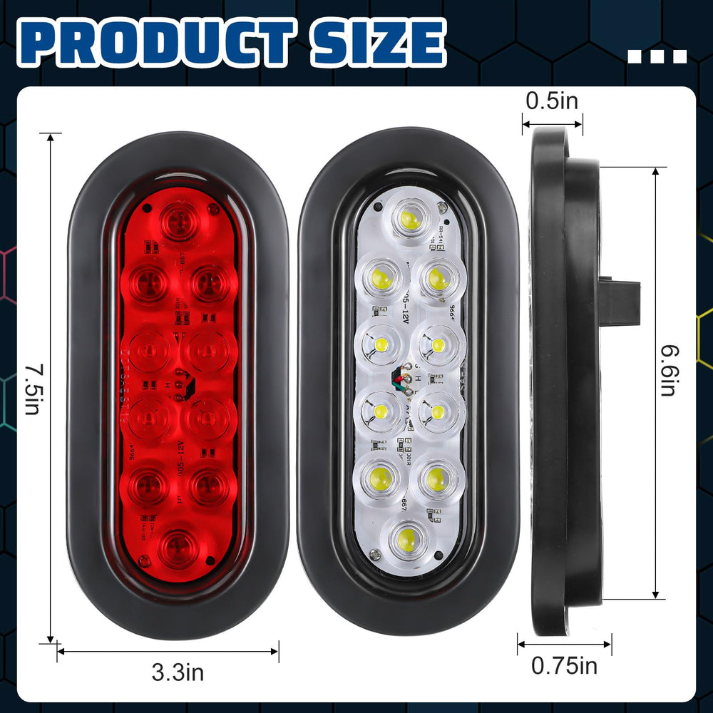 Yexiya close-up of oval lens highlighting LED array and improved visibility