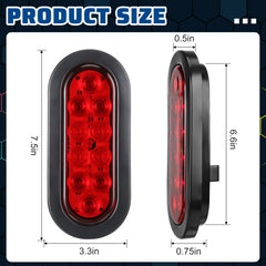 Yexiya side profile of 6-inch oval LED light highlighting slim durable housing benefit