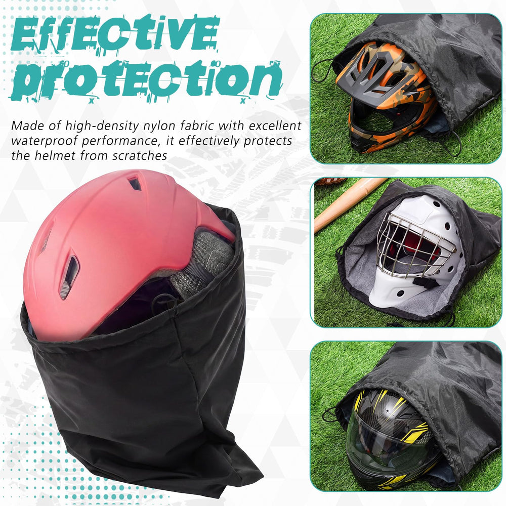 Yeyeplum helmet bag packed in backpack for convenient commuting