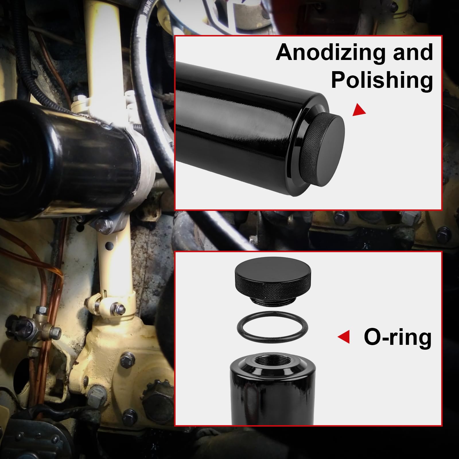 YEYETUO mounted under hood improving coolant management and heat control