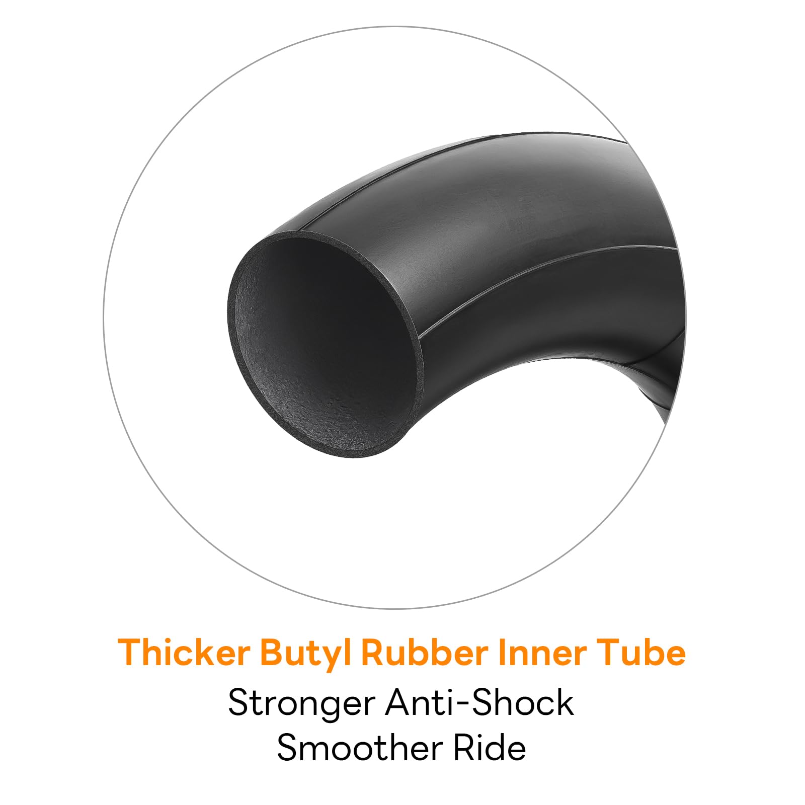 YeYouC tire seated on scooter rim demonstrating correct mounting and fit