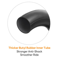 YeYouC tire seated on scooter rim demonstrating correct mounting and fit
