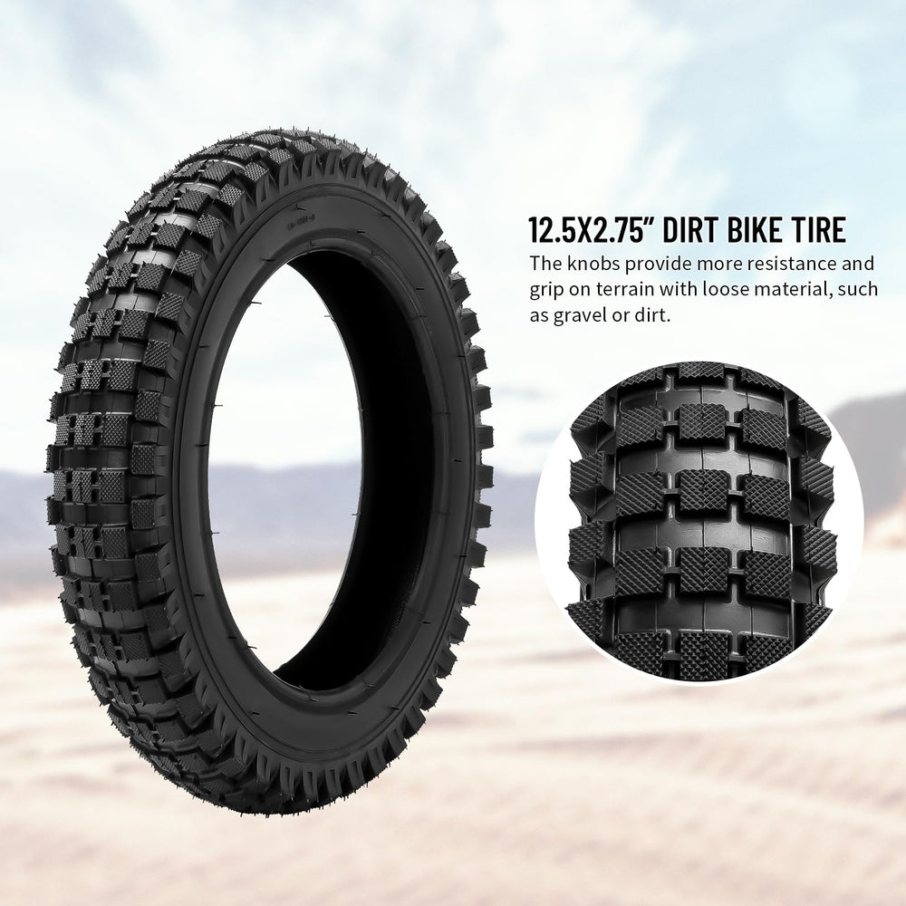 YeYouC close-up of knobby tread showing grip and wear-resistance benefits