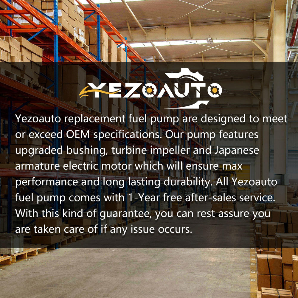 Yezoauto retail packaging and included single pump ready for installation