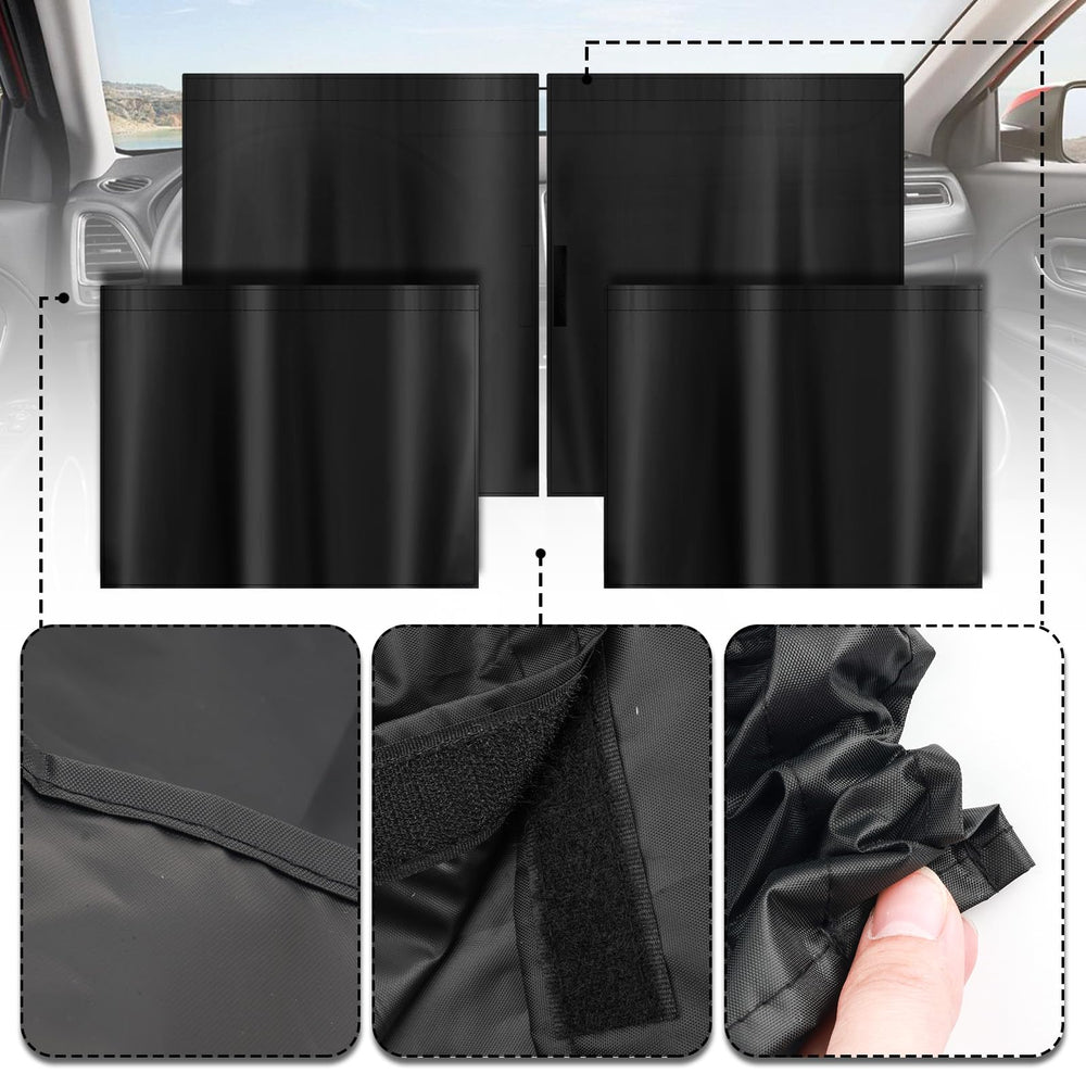 YGDMD divider curtain installed inside car creating privacy and cooler cabin