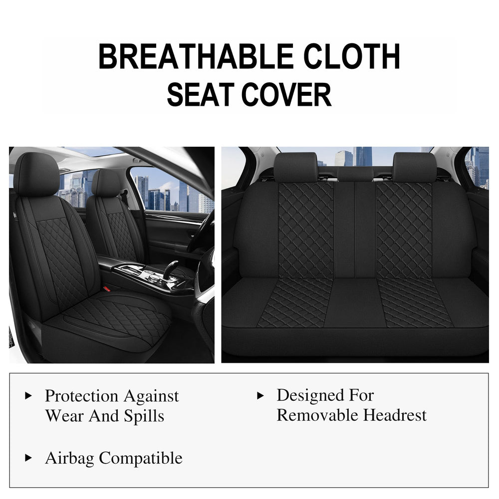 YGL back seat coverage in a sedan protecting upholstery from wear