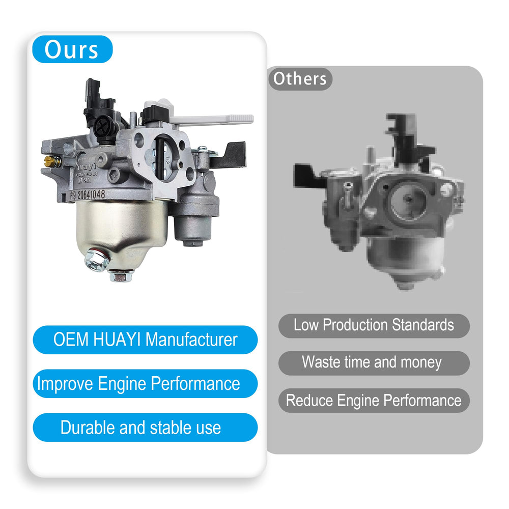 YGQ Huayi P19 fuel tap close-up showing integrated shutoff for convenience