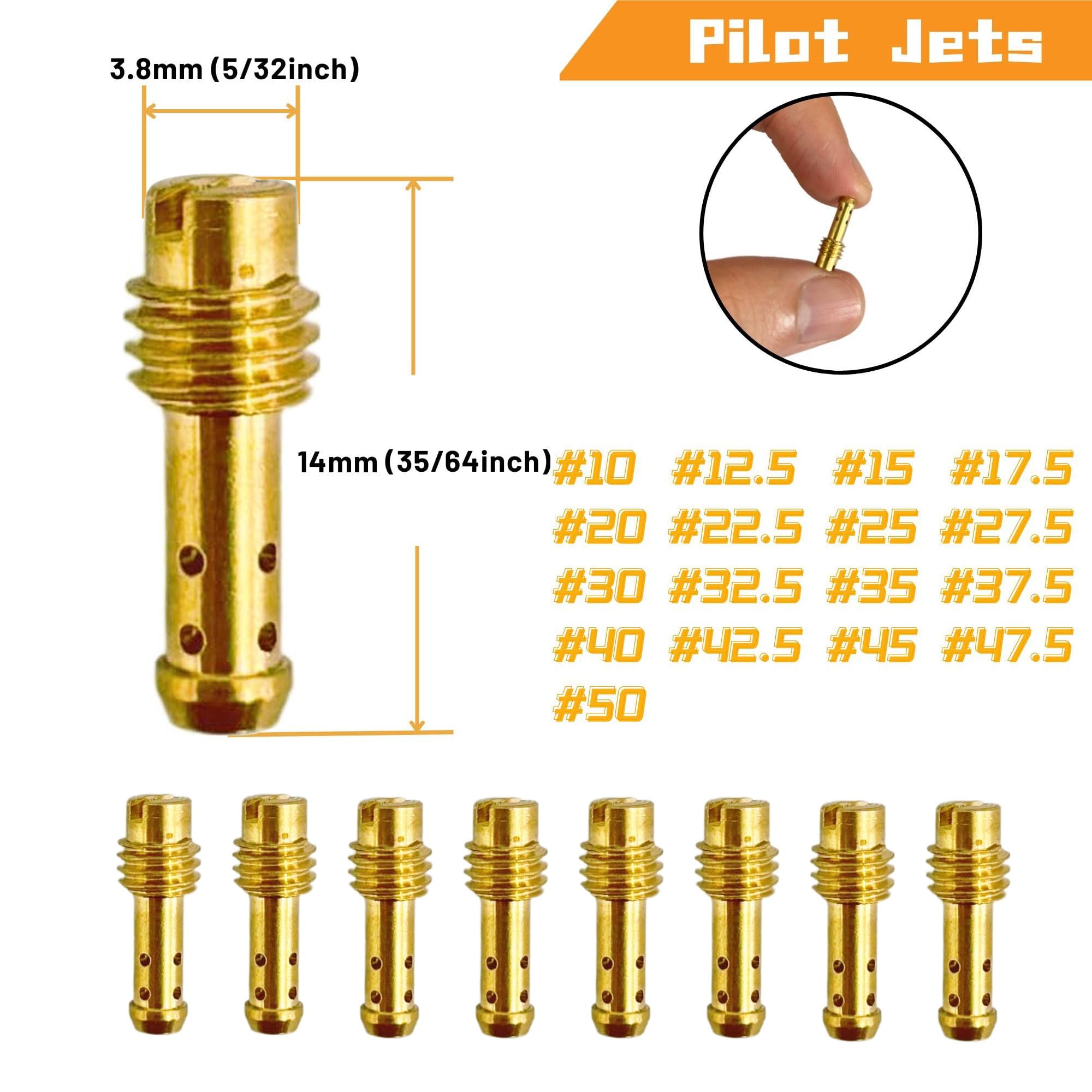 YGQ brass pilot jet close-up highlighting machining quality and consistent orifice