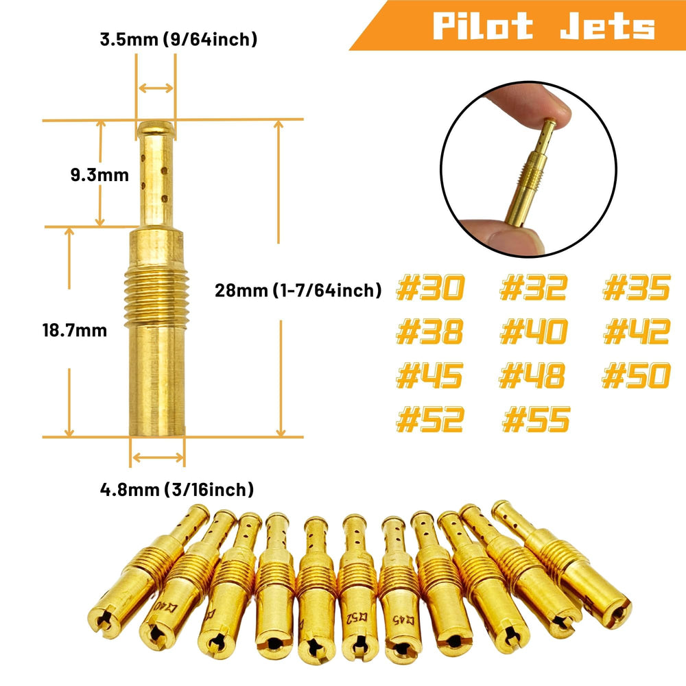 YGQ jets in magnet tray organized to prevent loss and speed carb rebuilds