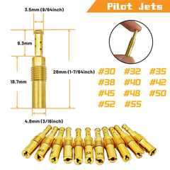 YGQ jets in magnet tray organized to prevent loss and speed carb rebuilds