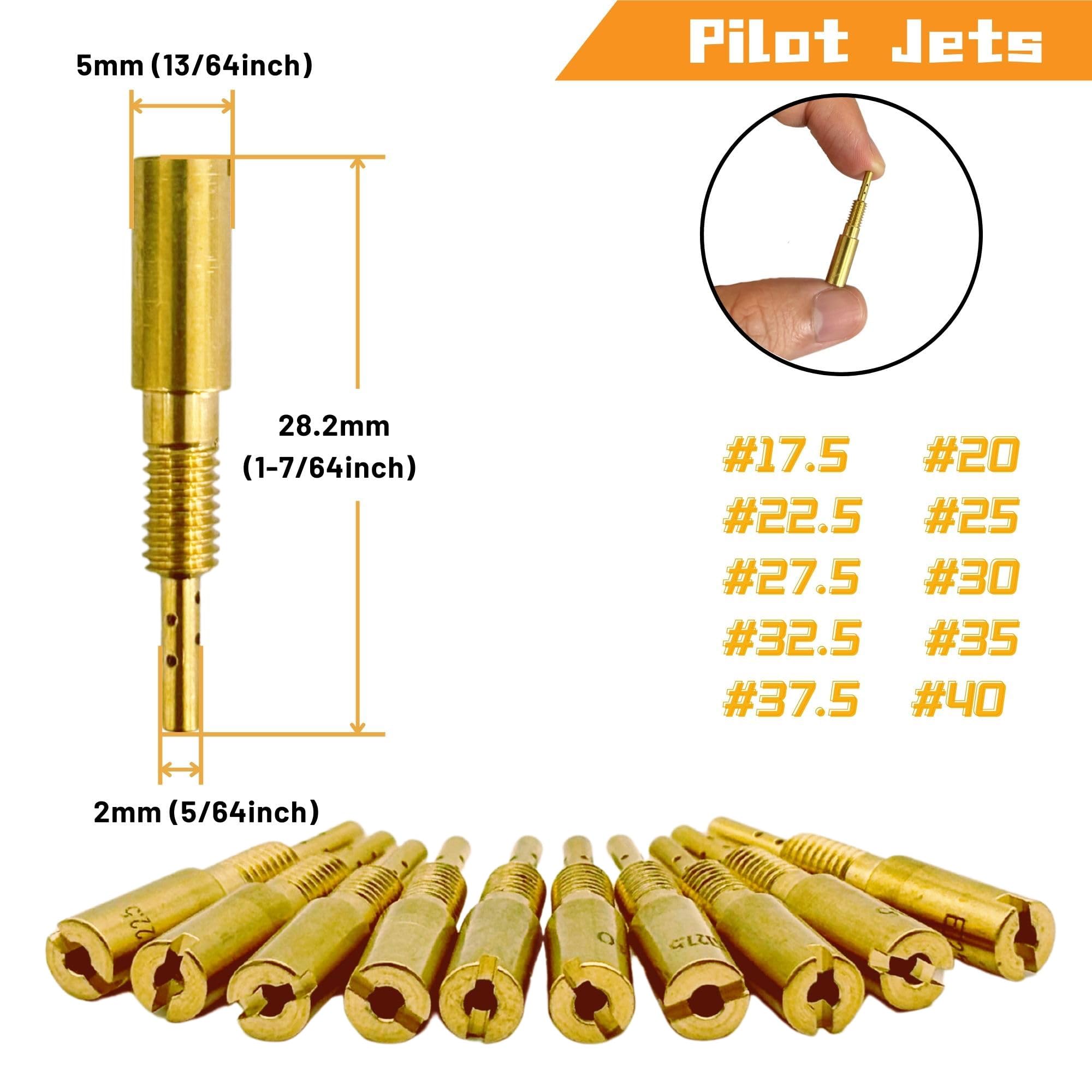 YGQ detailed pilot jets alignment showing markings for low-throttle adjustment