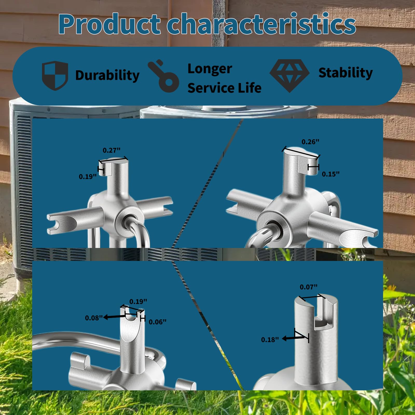 YGUAYINGC handle close-up showing anti-slip grip for reduced hand fatigue and secure control
