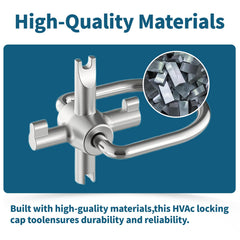 YGUAYINGC machined head detail showing multiple profiles for stable engagement and durability