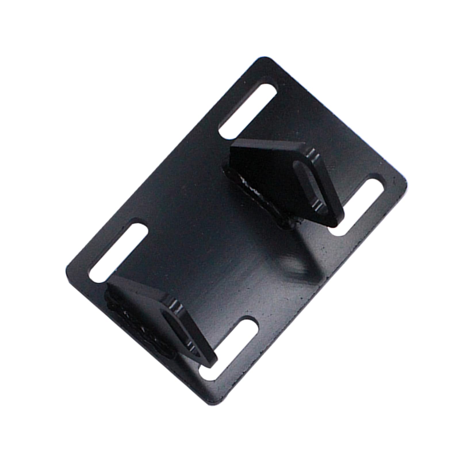 YHB laser-cut adapter plate close-up showing precise holes and durability benefit