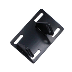YHB laser-cut adapter plate close-up showing precise holes and durability benefit